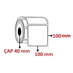 Eko Termal 100 mm x 100 mm Barkod Etiketi ÇAP 40 mm ( 6 Rulo ) 3.000 ADET