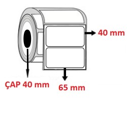 Eko Termal 65 mm x 40 mm Barkod Etiketi ÇAP 40 mm ( 6 Rulo ) 6.000 ADET