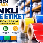 Kuşe Renkli Etiketler